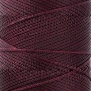 Bobina de hilo plano encerado Linhasita para macramé de 1,4 mm - Cherry Black (630) x 130 m