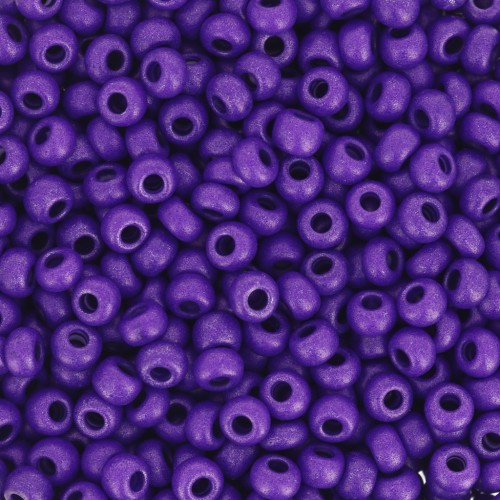 Cuentas de Rocalla Preciosa 8/0 - 3 mm - Terra Intensive - Violeta mate x20 g