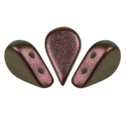 Cuentas de cristal Amos® by Puca® 5x8 mm - Cobre de Polinesia x10g