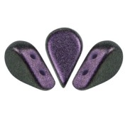 Cuentas de cristal Amos® by Puca® 5x8 mm - Polynesian Dark Purple x10g|raw }}