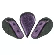Cuentas de cristal Amos® by Puca® 5x8 mm - Polynesian Dark Purple x10g