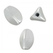 Pinch Beads 5x3 mm Silver Mat x50|raw }}