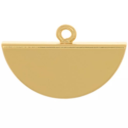 Alicate media luna punta 18x11 mm - Dorado x1