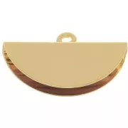 Alicate media luna punta 18x11 mm - Dorado x1