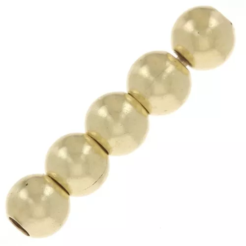 Cuentas redondas 2,5 mm - Dorado x100