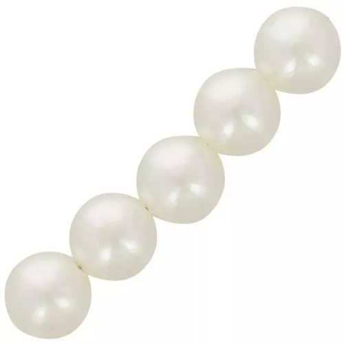 Cuentas redondas 12 mm imitación perla de agua dulce - Cream Pearl x30