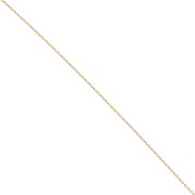 Cadena de eslabones de lima Forçat 1,1 mm - Acero inoxidable 316L dorado x50cm|raw }}