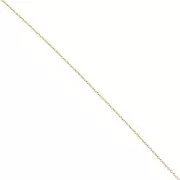 Cadena de eslabones de lima Forçat 1,1 mm - Acero inoxidable 316L dorado x50cm