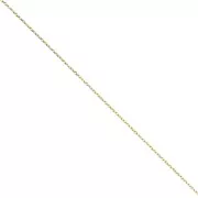Cadena de eslabones de lima Forçat 1,4 mm - Acero inoxidable 316 Dorado x50cm