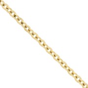 Cadena de malla Forçat 3,3 mm - Acero inoxidable 316L dorado x50cm