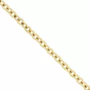 Cadena de malla Forçat 3,3 mm - Acero inoxidable 316L dorado x50cm