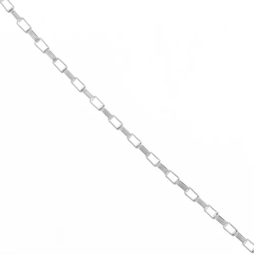 Cadena de malla rectangular de 2,7 mm - acero inoxidable 304 x1m