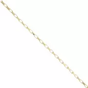 Cadena rectangular de malla de 2,7 mm - Acero inoxidable Dorado 304 x50cm