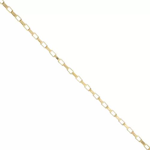 Cadena rectangular de malla de 2,7 mm - Acero inoxidable Dorado 304 x50cm