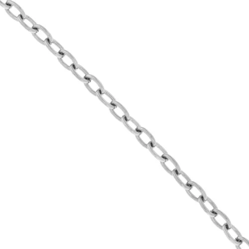 Cadena de malla Forçat 6,3 mm - Acero inoxidable 316L x50cm