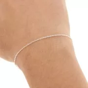 Cadena malla ovalada 1.15 mm Plata 925 x1m