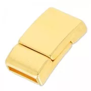 Cierre magnético 20x12 mm para cordón plano 10 mm Dorado con oro fino x1
