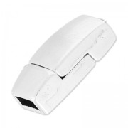 Cierre magnético 17x8 mm para cordónes 5 mm Chapado Plateado envejecido x1|raw }}