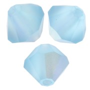 Preciosa Bicones - Cuenta rondelle 5 mm - Aqua Bohemica AB Mate x12