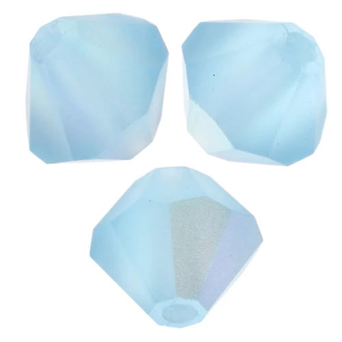 Preciosa Bicones - Cuenta rondelle 5 mm - Aqua Bohemica AB Mate x12