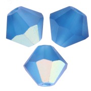Preciosa cuentas rondelle - Cuenta rondelle 5 mm - Capri Blue AB Mate x12|raw }}