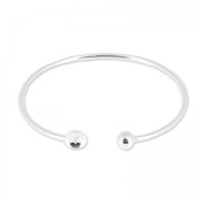 Pulsera flexible 17cm para semi-agureadas de Plata 925 x1|raw }}