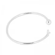 Pulsera flexible 17cm para semi-agureadas de Plata 925 x1