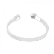 Pulsera en latón 15cm para cabujón fondo plano 8mm plataé x1