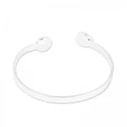 Pulsera en latón 15cm para cabujón fondo plano 10mm plataé x1