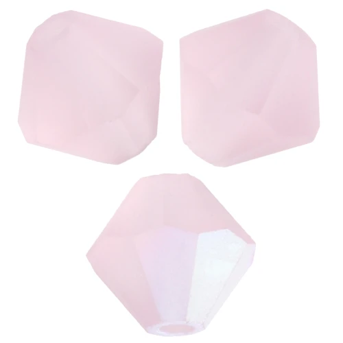 Preciosa Bicones - Cuenta rondelle 5 mm - Light rose AB mate x12