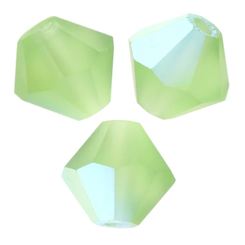 Preciosa cuentas para hilar - Cuenta rondelle 5 mm - Peridot AB Mate x12