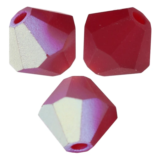 Preciosa cuenta rondelle - Cuenta 5 mm - Siam AB Mate x12