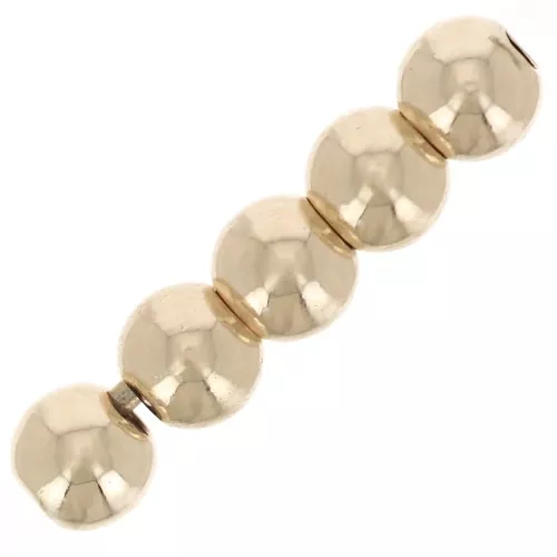 Cuentas redondas 2,5 mm - Gold filled Light (oro laminado) x25