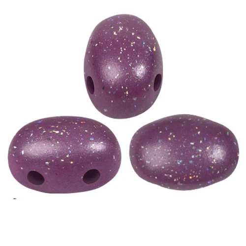 Cuentas de cristal Samos® by Puca® 5x7 mm Constellation Dark Magenta x10g