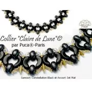 Cuentas de cristal Samos® by Puca® 5x7 mm Constellation Verde x10g