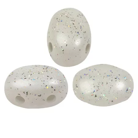 Cuentas de cristal Samos® by Puca® 5x7 mm Constellation Blanco x10g