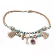 Separador irregular 2 agujeros 16.5 mm Chapado Plateado envejecido x6