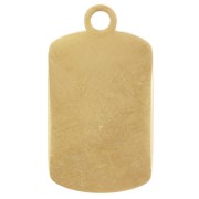 Dije sopa de tomate 18x10 mm resina epoxi - Acero inoxidable 304L Dorado - Rojo x1