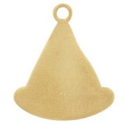 Dije Pizza 18x15 mm Resina Epoxi - Acero inoxidable 304 Dorado - Naranja x1