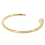 Pulsera brazalete de diseño ovalado 9x165 mm - Acero inoxidable 304L Dorado x1