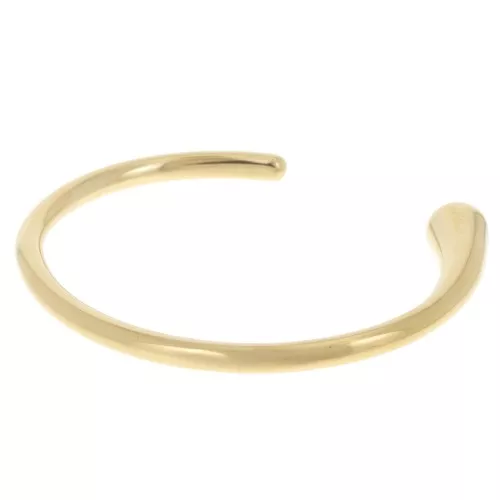 Pulsera brazalete de diseño ovalado 9x165 mm - Acero inoxidable 304L Dorado x1