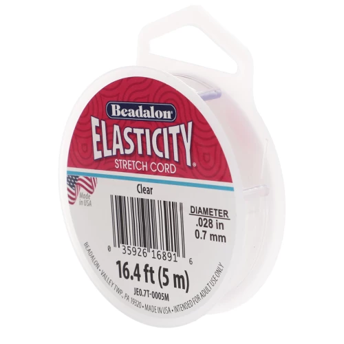 Elasticidad 0,70 mm - Transparente x5m