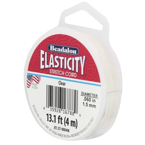 Hilo de elasticidad 1,5 mm - Transparente x4m