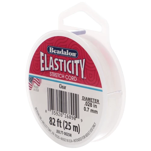 Elasticidad 0,7 mm - Transparente x25m