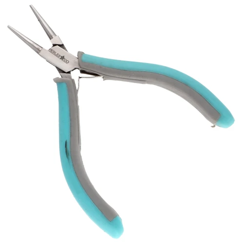 Alicate de muelle redondo 12 cm mango ergonómico by Cuenta&Co - Azul - Gris x1