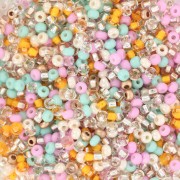 Preciosa Cuentas de rocalla 11/0 2 mm - Mix Crystal - Turquesa - Rosa x20g