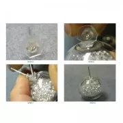 Donut de vidrio 2 agujeros a rellenar 40 mm x1