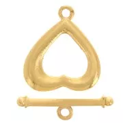 Cierre Corazón 15x13 mm - Plata 925 Dorado x1