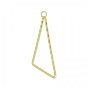Colgante triángulo 44 mm Dorado con oro fino HQ x1