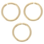 Anillas redondas abiertas 6x0,7 mm - 3 micras chapadas en oro x4|raw }}